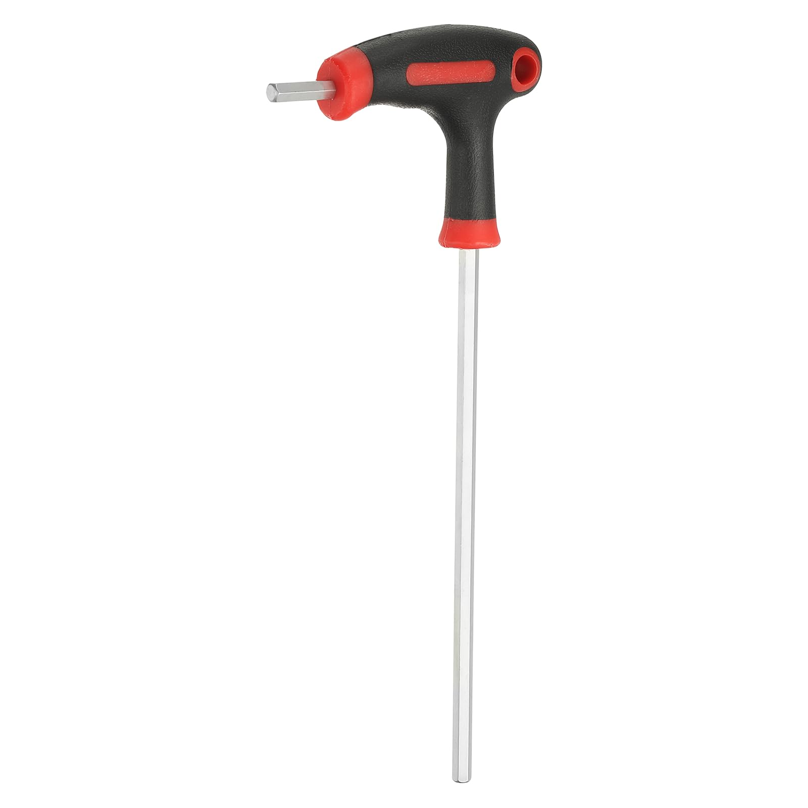 QUARKZMAN Llave Hexagonal De Asa T 5mm Métrica 213mm De Longitud Brazo Extra Largo Cr-V Llaves Hexagonales Interiores Herramientas De Reparación Para Mantenimiento Rojo Negro