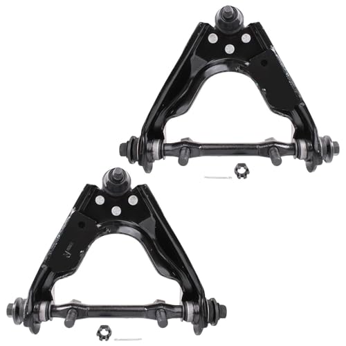 Image of Detroit Axle - 4x4 Front Upper Control Arms Kit for 2000-2004 Dodge Dakota, 2000-2003 Durango, 2 Upper Control Arms w /Ball Joints, 2 Lower Ball Joints, 2 Outer Tie Rods, 2001 2002 Replacement