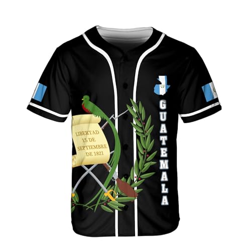 Custom Guatemala Baseball Jersey, Personalized Guatemalan Flag Pride Shirt for Men and Women, Personalized Guatemala Jersey miniatura 4