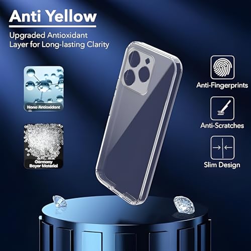 Image of Lifetime Anti-Yellow Clear Back Cover Case for Realme 15T (Sleek Crystal Hard Back | Shockproof Protection with Camera Protection)