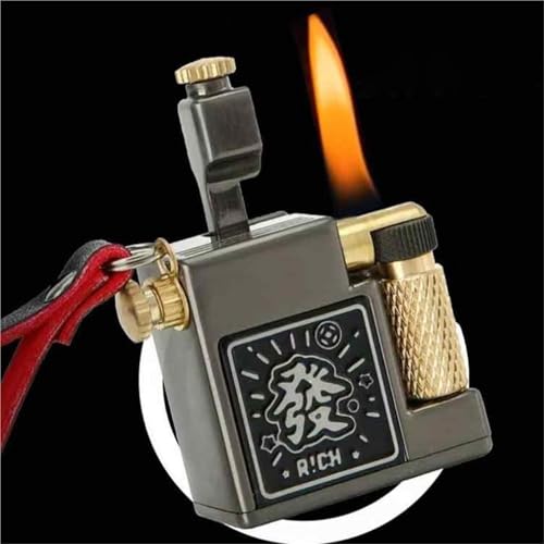 Encendedor de queroseno de latón con rueda lateral miniatura 2
