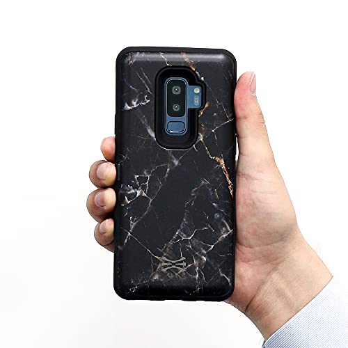 Toru Cx Pro Case For Galaxy S9 Plus, With Card Holder | Slim Protective Shockproof Cover With Hidden Credit Cards Wallet Flip Slot Compartment Kickstand | Include Mirror And Usb Adapter - Marble #TOP5