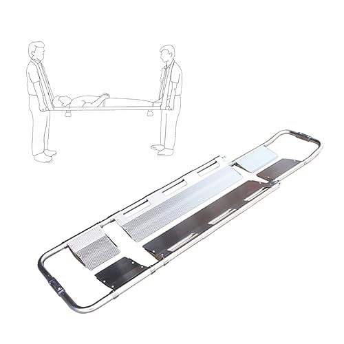 Civière portable pour plaque dorsale évitant les risques de transfert de blessés