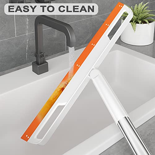 Floor Squeegee Multifunction Magic Broom, 4-in-1 Easily Dry The Floor Surface and Remove Dirt and Hair, pet Hair Remover, Liquid, Glass Wiper, Super Sweeper Broom for Living Room, Kitchen, Bathroom