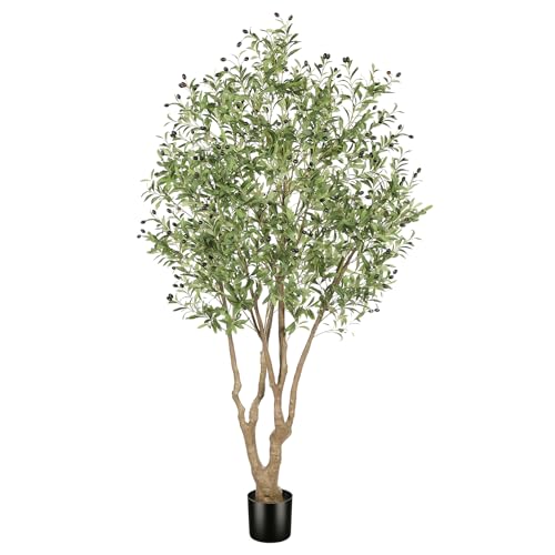 Faux Olive Tree 7ft with Realistic Fruits