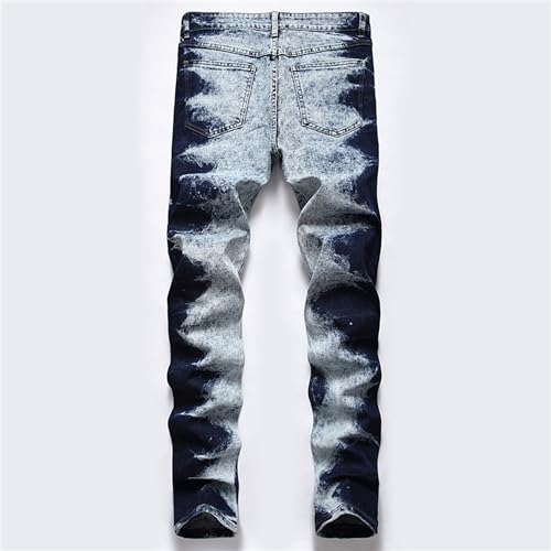 Men's Tie Dyed Casual Jeans Hip Hop Skinny Denim Pants Casual Tie-Dye Men Jean Pants2