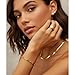 YEEZII 56 Pcs Gold Jewelry Sets for Women with 5Pcs Layered Necklace, 5Pcs Layered Necklace, 12 Bracelets, 4 Hoop Earrings, 8 Stackable Rings, 10 hairpins, 12 Studs Earrings Jewerly set for Women