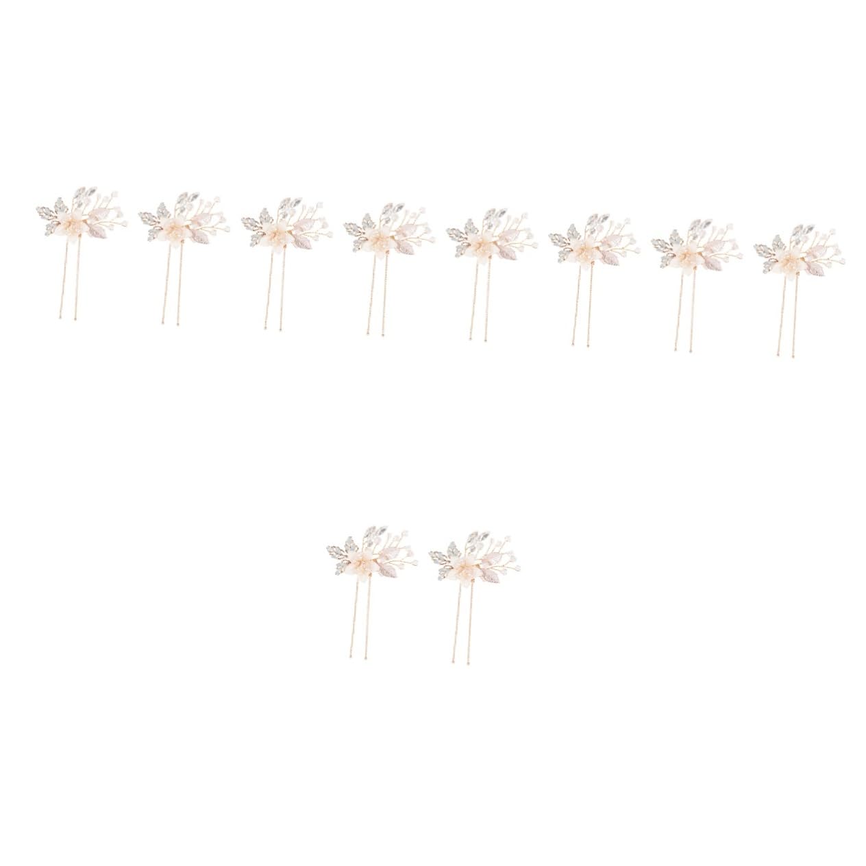 DOITOOL 5paare Rhinestone Flower Haarspangen Für Hochzeiten Elegante Braut Haarschmuck Mit Funkelnden Wasserdiamanten Für Einen Unvergesslichen Auftritt Bei Feierlichkeiten Und Festen