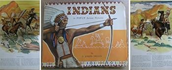 Spiral-bound Indians in pop-up action pictures Book
