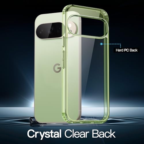 Image of JETech Cover Case for Google Pixel 10 Pro XL 2025, Non-Yellowing Shockproof Bumper Protective Phone Cover, Anti-Scratch Hard PC Back (Jade)