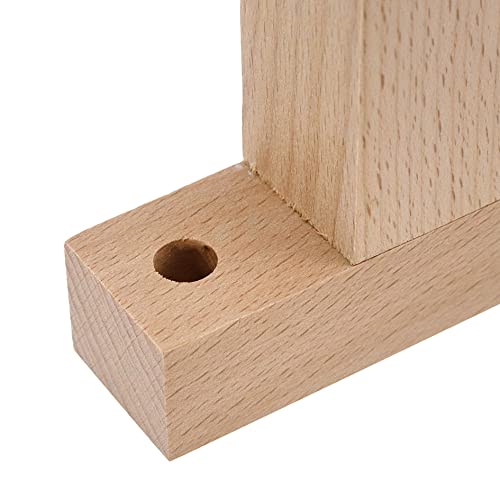 Wealrit 2 Pcs Unfinished Wooden Curtain Rod Holder Brackets, Closet End Support Bracket Wardrobe Rod Holder With Screws Fit For Rod 30Mm Diameter Pole #TOP4