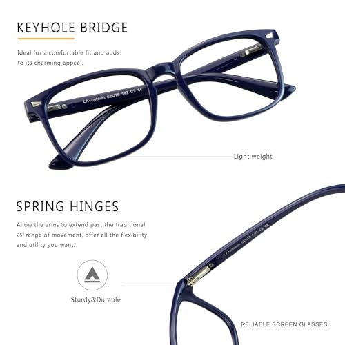Image of Vintage Square Progressive Multifocal Presbyopic Glasses, Photochromic Gray Sunglasses for Men Women Readers (Navy,+0.00 /+1.00 Magnification)