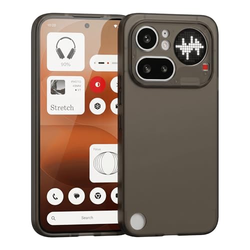 Image of FIRST MART Back Cover for Nothing 4A Pro 5G | Ultra-Thin Frosted Matte Semi-Transparent Silicone Case, Anti-Slip Grip, Precise Fit | Grey