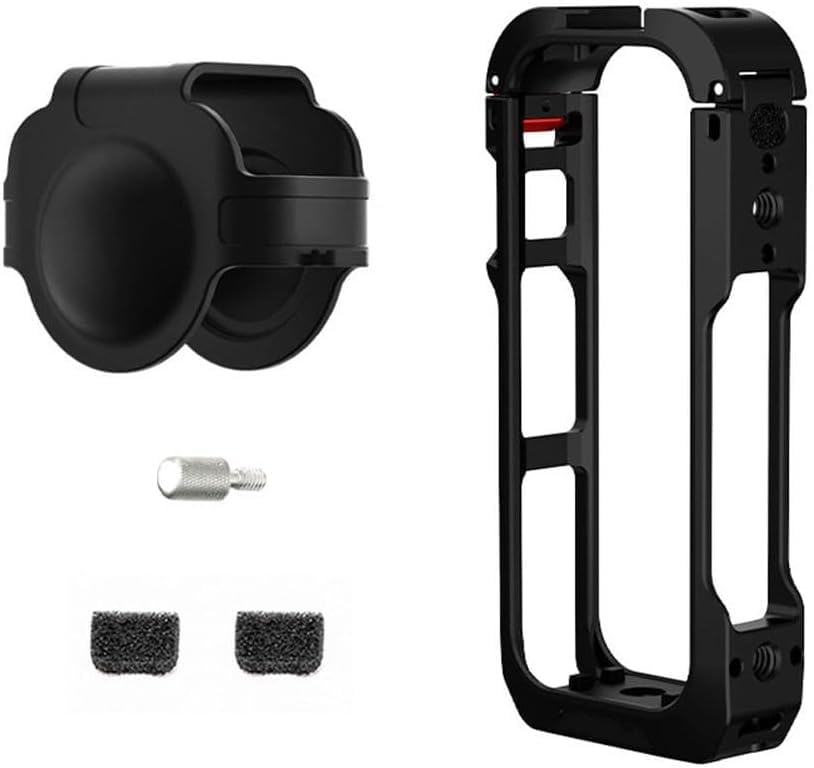Jaula de cámara para Insta360 X4 marco protector de aluminio con acceso a puertos 1