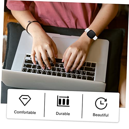 LIFKOME 1pc Delicate Elastic Watch Strap Compatible Soft and Comfortable Wrist Band Creative Design for Luxurious Look Artificial Material4