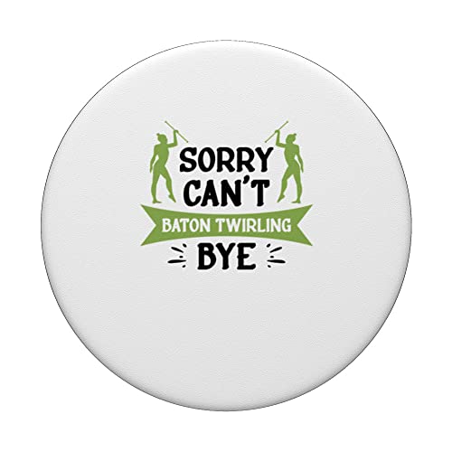 Majorette Twirler Baton Twirling PopSockets Swappable PopGrip, Black - Image 3