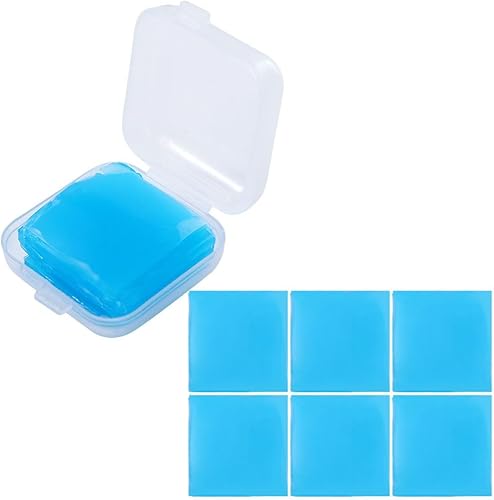 Miniatura 8 de 1 cera cuadrada de pintura de diamante con caja de almacenamiento - 1.0x1.0 in (azul y rojo)