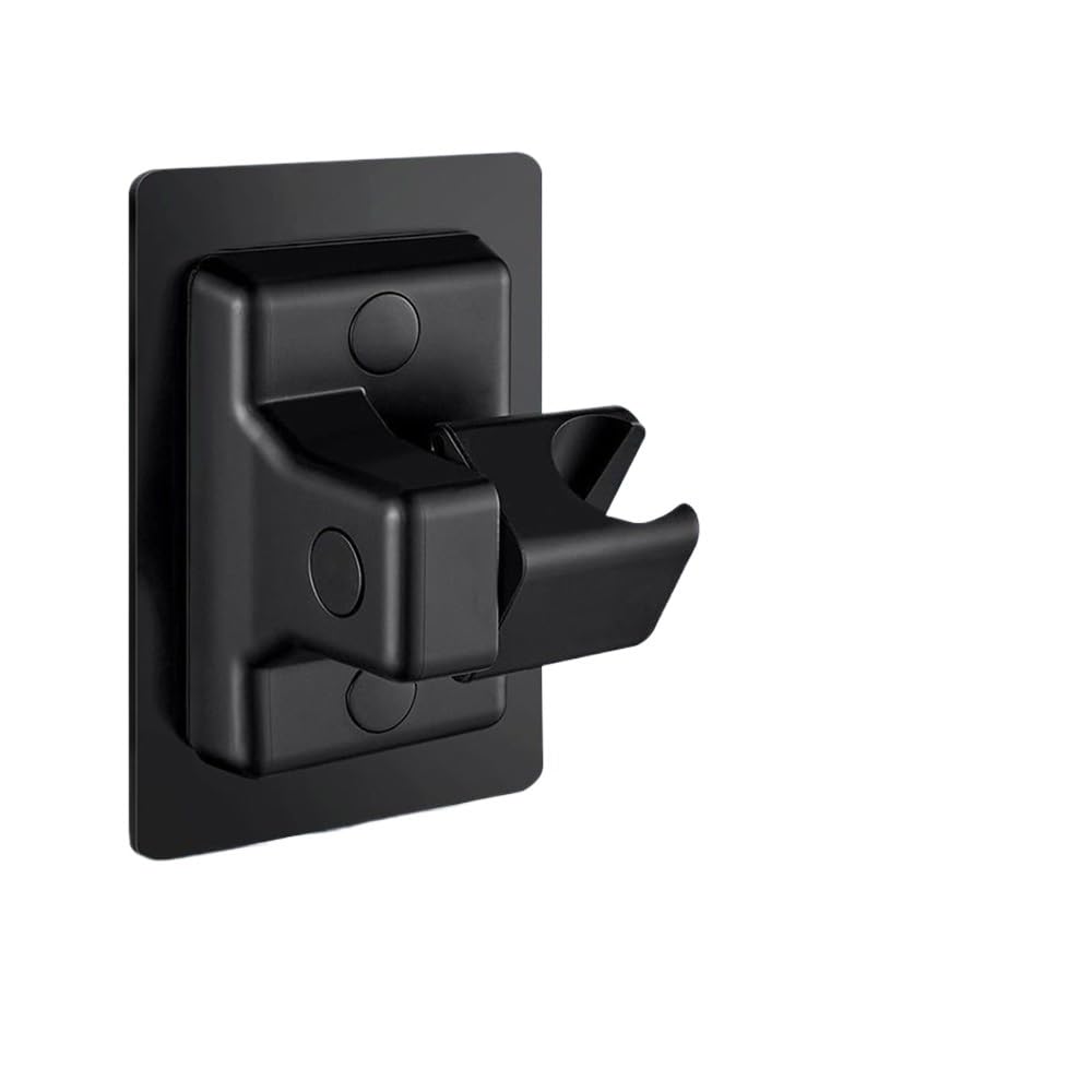 Hgniang Black Holder Shower Head Holder Adjustable Wall Mounted Self-Adhesive Showerhead Handheld Bracket Bathroom Accessories