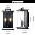 ZSMAIKU Large Outdoor Lights For House,Modern Exterior Lighting Fixtures,Black Outdoor Wall Lantern Sconce,2-Light Front Porch Garage Hallway Wall Mount Light With Thick Glass Shades Waterproof 2 Pack