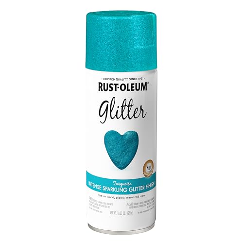 Image of Rust-Oleum 302573 Specialty Glitter Spray Paint, 10.25 Oz, Turquoise