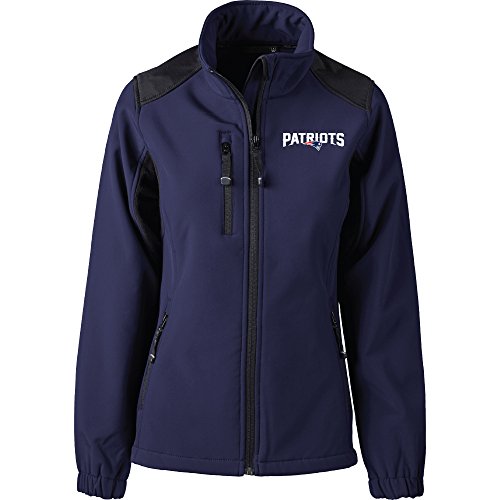 dunbrooke Women's Navy New England Patriots Softshell Fleece Full-Zip Jacket