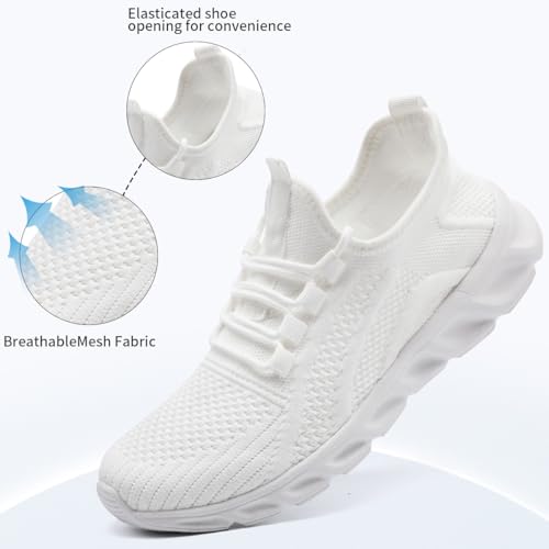 Women's Tennis Workout Slip On Running Gym Sports Walking Sneakers Casual Athletic Lightweight Breathable Comfortable Outdoor Shoes3