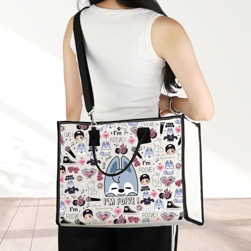 Image of JNIAP Korean Group Stay Crossbody Bag Korean Group Stay Wolf Gifts I'm Foive Gifts Stay Merchandise Stay Wolf Shoulder Bag