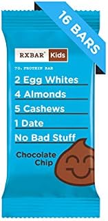 RXBAR Kids Whole Food Protein Bar, Chocolate Chip, 16 Count