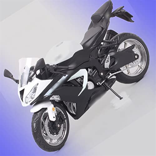 Modèle collecter Kawasaki Ninja ZX6R blanc vert sport vélo diecast