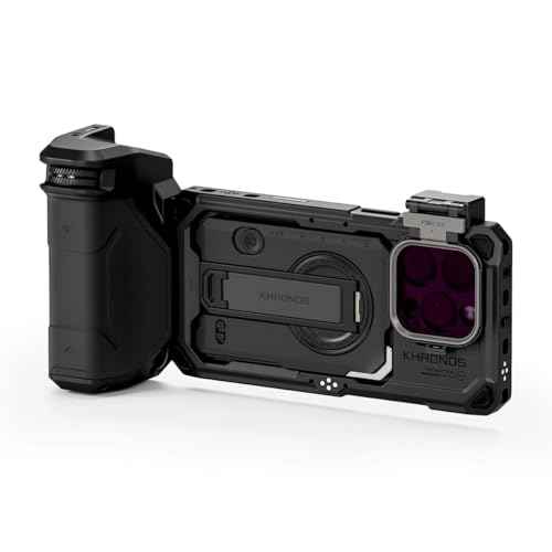 Kit portable Tilta Khronos iPhone 16 Pro avec fixation rapide noir