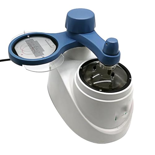 McbeAn Glasses Lens Center Locator, Glasses Processing Equipment with Adjustable Baffle, Flexible Pressing, Clear Scale, for Optometry Training Centers, Glasses Processing Equipment