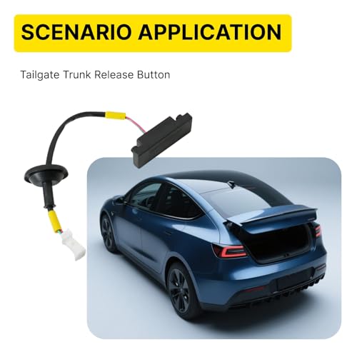 leruiyezs Heckklappenschalter Ersatz Für Kia Picanto TB 2011–2017 und Rio Mk3 2011–2017 81260-1W220 Kofferraum Entriegelungstaster aus ABS-Material für zuverlässigen Austausch und langlebige Nutzung