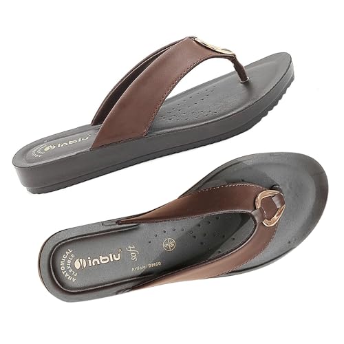 Image of inblu Stylish Fashion Slipper for Women | Comfortable | Lightweight | Anti Skid | Casual Office Footwear (BM60)