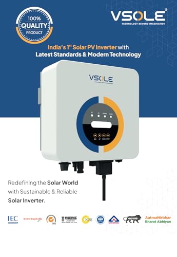 Image of Solar Inverter || 80KW Three Phase (High Voltage) Hybrid Inverter || VS-HY780T || 5 Years Standard Warranty