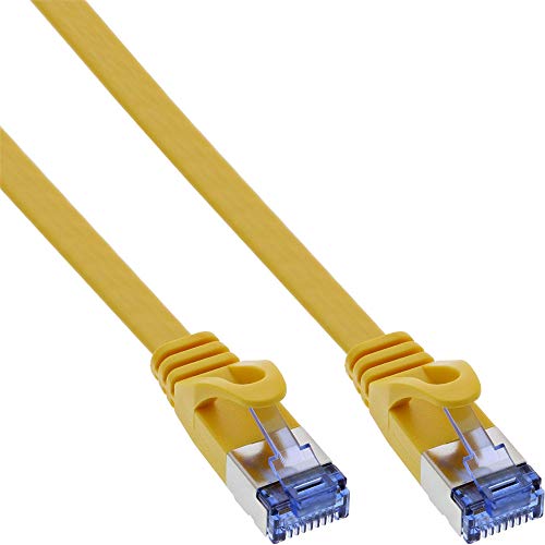 Preisvergleich Produktbild InLine 71802Y Patchkabel flach, U / FTP, Cat.6A, gelb, 2m