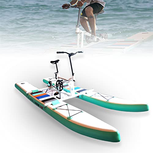 Barca gonfiabile del pedale della bici dell'acqua, bicicletta di svago per il parco dell'oceano del lago, attrezzatura di divertimento dell'acqua di divertimento