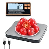 Mcbazel 15kg/1g Küchenwaage Digital, Feinwaage Küche mit Wireless Geteilt LCD-Display