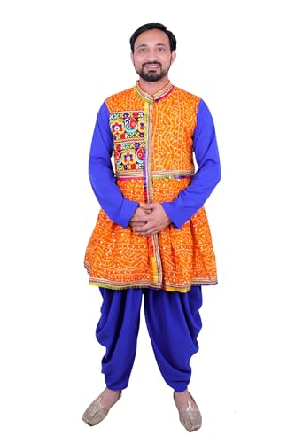 Image of Aglare Gujarati Kedia Dhoti Dress For Boys,kedia,Kurta set for boys small and adult,STITCHED Black