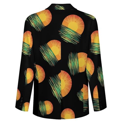 Sunrise Sunset-Sunshines Men's Blazer Printed Button Suit Jacket Slim Sport Coat Blazers4