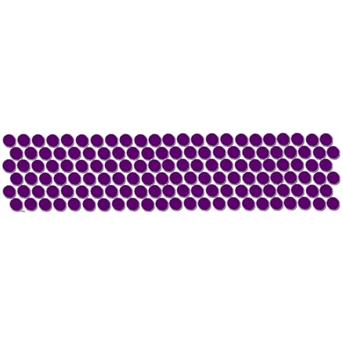 Image of Comet Busters Round Velvet Bindi for Women (BF-1) (Purple-6mm) (Pack of 10)