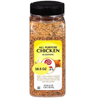 Lawry"s-All Purpose Chicken Seasoning, Big 16.5 oz Bottle – Versatile Blend for Poultry, Soups & Everyday Meals