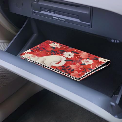 Organizador de carro de cuero miniatura 6