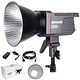 Iluminación de fotografía Aputure amaran 200x con montura Bowen estándar, compatible con varios accesorios; Equipado con un orificio de paraguas de luz suave para facilitar el control de la luz; iluminación de fotografía con luz LED de video amaran 200x con un peso de 1.56 kg.