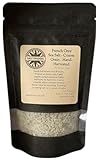 Salt Traders French Grey Sea Salt - Moist Coarse Grain - Hand-harvested - Sel Gris - 4oz Net Wt. Zip Bag