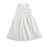 robe moulante blanche fine bretelle 6-7 ans bébé enfants filles robe mignonnes