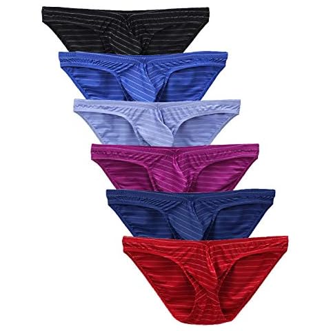 QWUVEDS Lot de 6 slips homme Cover