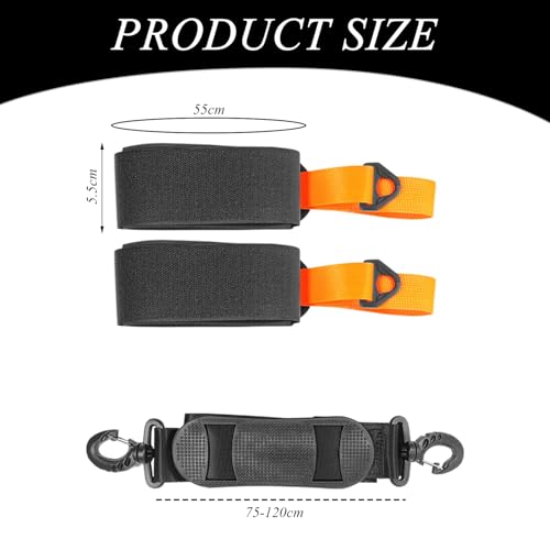 FDGGT 1 Stück Skigurte, Skibindungen, Verstellbare Skigurte, Skischultergurte, Skizubehör