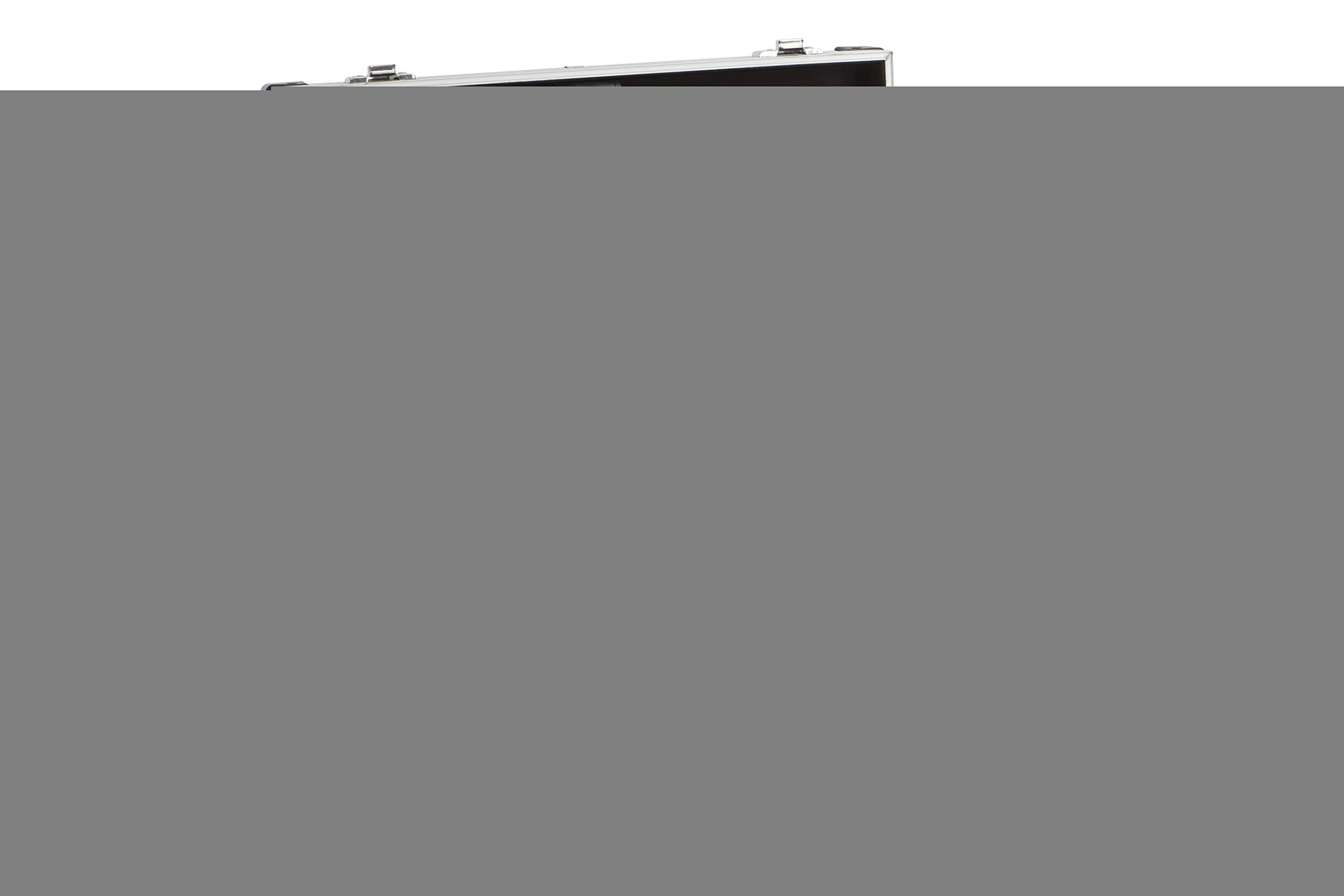 ALUTEC Mallette à outils (mallette en cadre en aluminium, dimensions internes 410x280x120 mm, mallette avec des compartiments variables, plateau d'outils amovible, coins renforcés) 61000