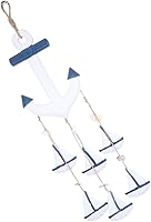 Vista 1 de DECHOUS Decoración de pared de barco de madera para playa, ancla velero, decoración del océano marino, decoración del hogar, adorno de pared