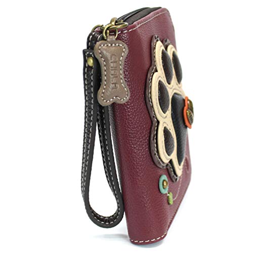 Image of CHALA Zip Around Wallet, Wristlet, 8 Credit Card Slots, Sturdy Pu Leather
